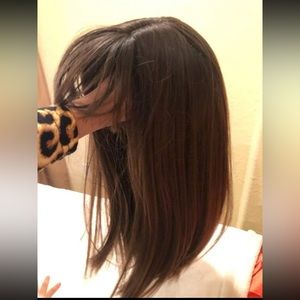 Dark brown, chocolate brunette wig
